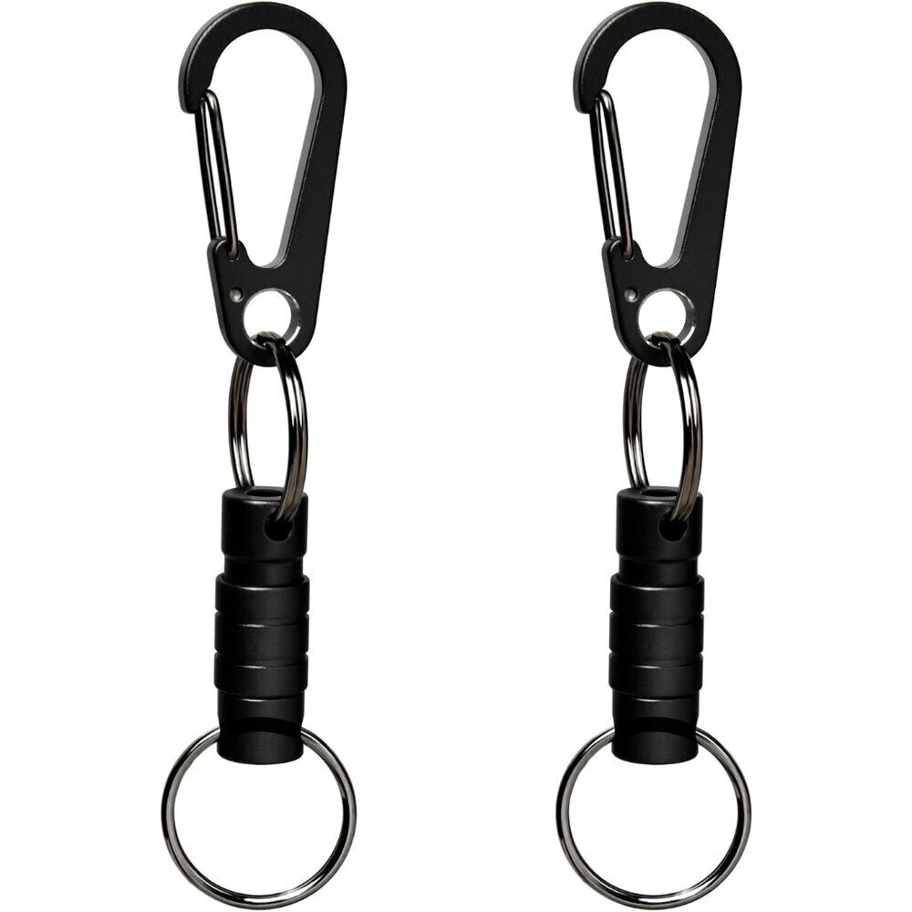 Quick Release Keychain Clip Small Carabiner Detachable Key Ring for Keys and Bag